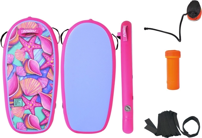 Täispuhutav bodyboard FunWater 110 cm – roosa