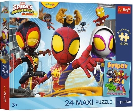 Maxi pusle 24 tükki Premium Plus Kids Spidey ja tema hämmastavad sõbrad