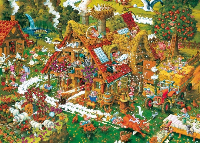 Heye Puzzle Cartoon Classics: Lõbus Farm 1000 tükki