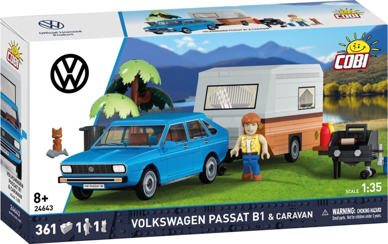 Cobi Volkswagen Passat B1 koos karavaniga 1:35 (361 detaili)