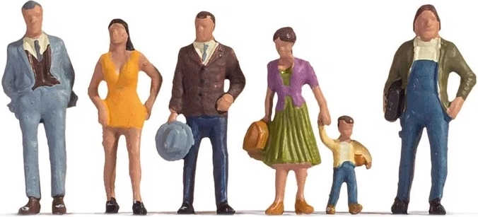 Noch set of pedestrian figures in the city (H0)
