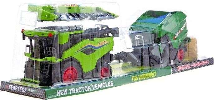 Combine Harvester with Agricultural Machine