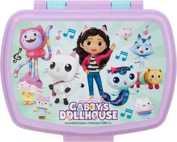 Laste lõunakarp Gabby’s Dollhouse 750 ml roosa‑sinine