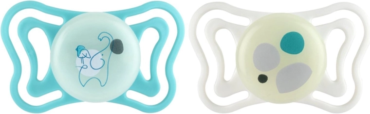 Chicco luttid Physioforma light silikoonist ortodontilised, neutraalne 6–16 kuud, 2 tk