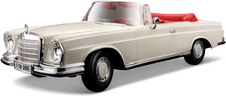 Maisto Mercedes-Benz 280SE Cabrio kreemjas mudel 1:18