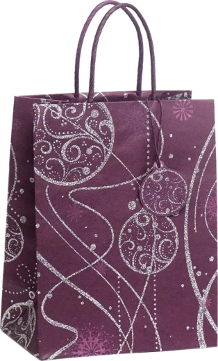 Argus Christmas gift bag DeLuxe Eco Friendly 18 x 23 cm - 1 piece