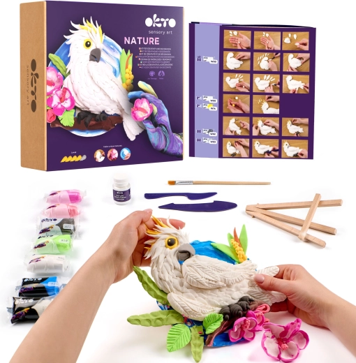 OKTO Nature art modeling kit – cockatoo parrot