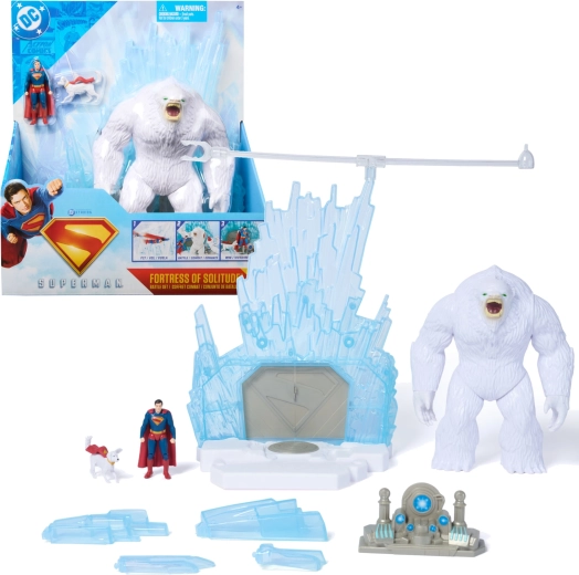 DC Comics Supermani mängukomplekt – üksinduse kindlus 3 figuuri ja tarvikutega
