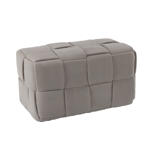 Kootud ristkülikukujuline tumba helehall 60 × 32 × 32 cm