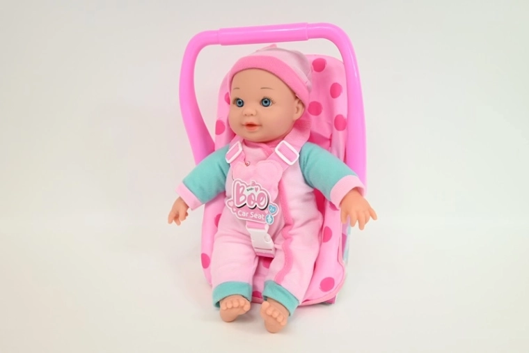 Babyboo doll with sounds 28 cm with carrier