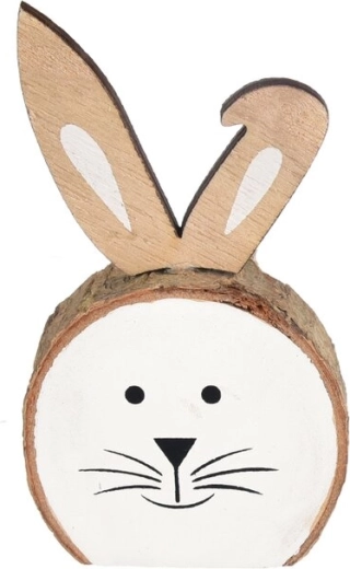 Beige wooden rabbit