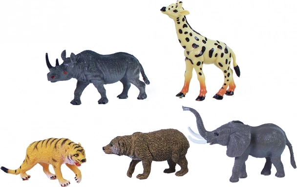 Rappa metsloomad safari – plastfiguurid 8–10 cm (5 tk)