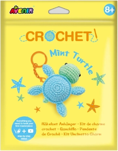 Create Your Own Crocheted Charm – Mint Turtle