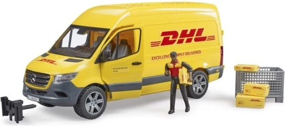 Bruder Mercedes-Benz Sprinter DHL juhi ja lisatarvikutega