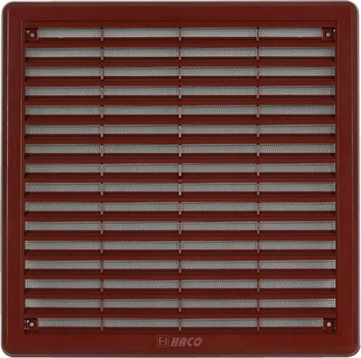 Ventilatsioonivõre putukavõrguga 250 × 250 mm pruun