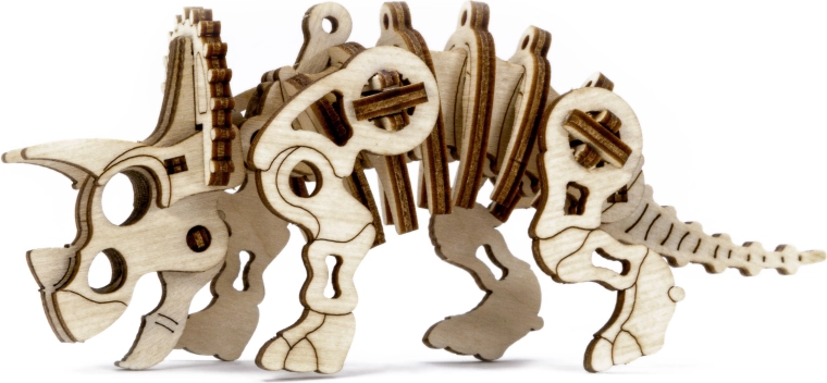 Puidust 3D pusle WOODEN CITY Triceratops