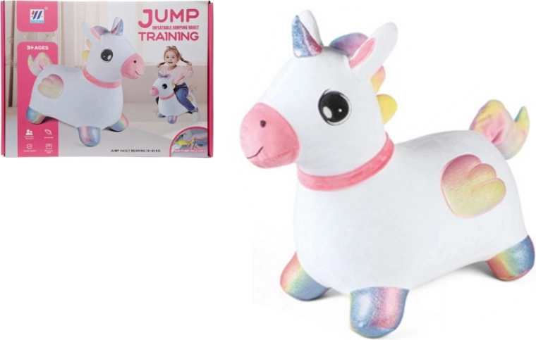 Bouncy Unicorn for Kids with Hand Pump