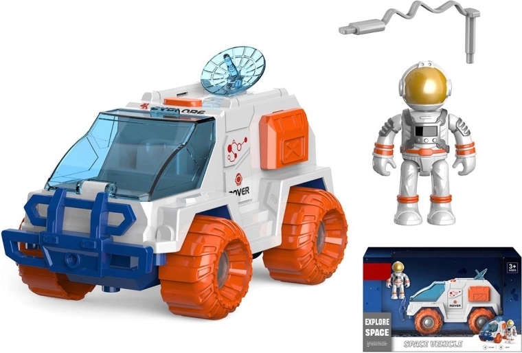 Space vehicle with astronaut with light and sound