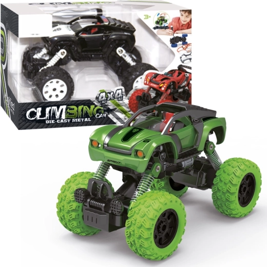 Screw-Together Toy Car 1:32 4WD with Pull-Back Drive