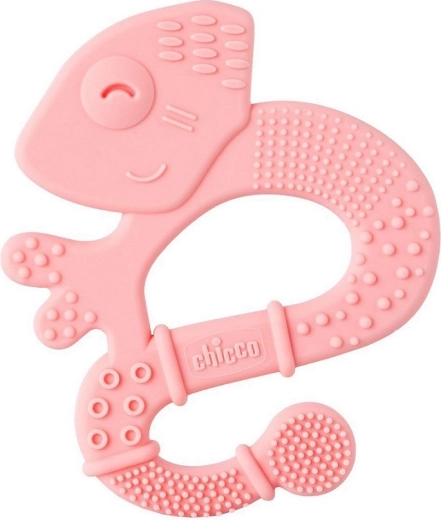 Chicco silikoonist närimisrõngas Super Soft Chameleon roosa 2k+