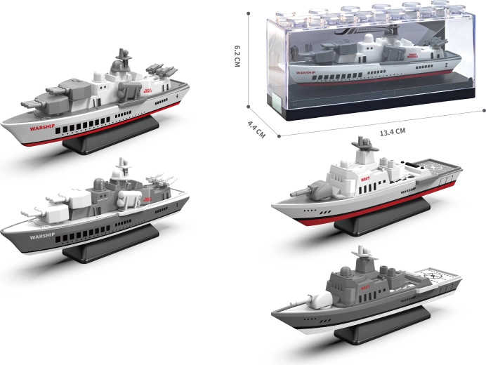 Metal warship model 1:64 – multiple variants