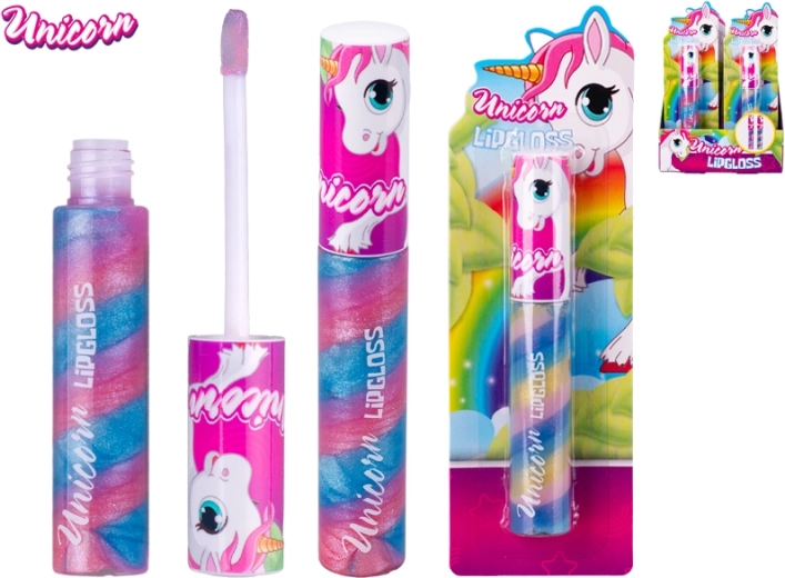 Unicorn kids' lip gloss with twist mechanism