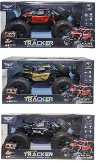 Off-road remote-controlled car with Wi‑Fi camera and charger