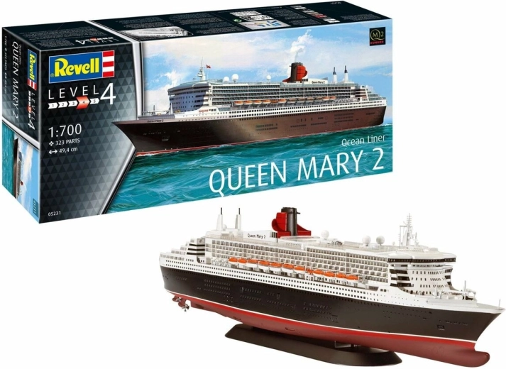 Plastikust laevamudel Queen Mary 2 1:700