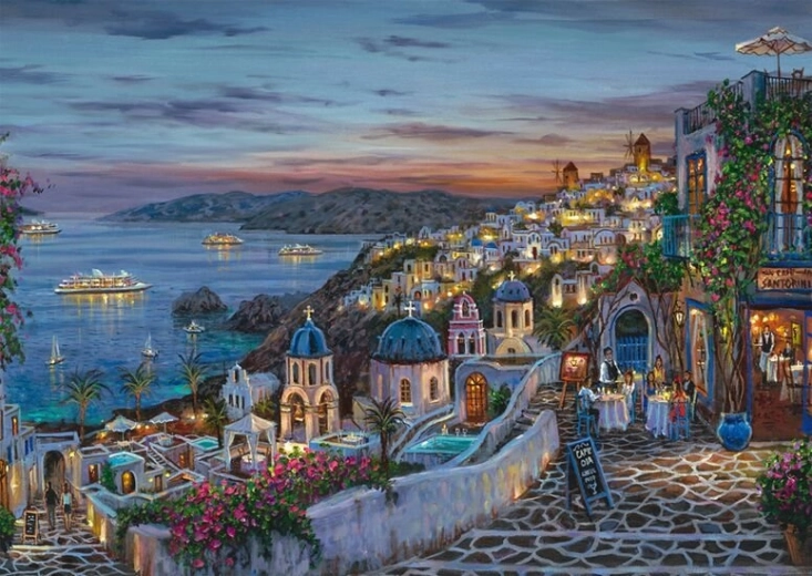 Puzzle Sunset over Santorini 1000 pieces SCHMIDT