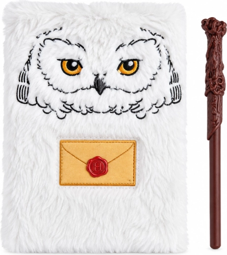 Plush A5 Harry Potter Notebook with a Wand-Shaped Pen
