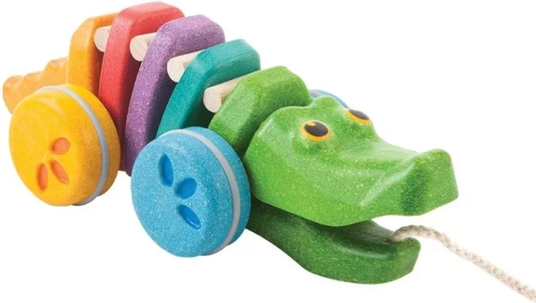 PlanToys tantsiv vikerkaar-krokodill