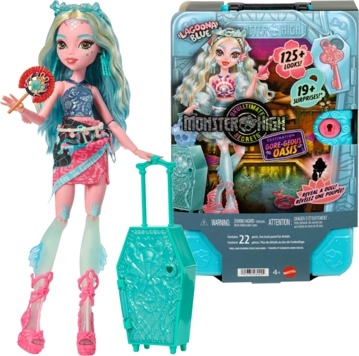 Monster High Lagoona Blue – kohver saladuste ja tarvikutega 28 cm