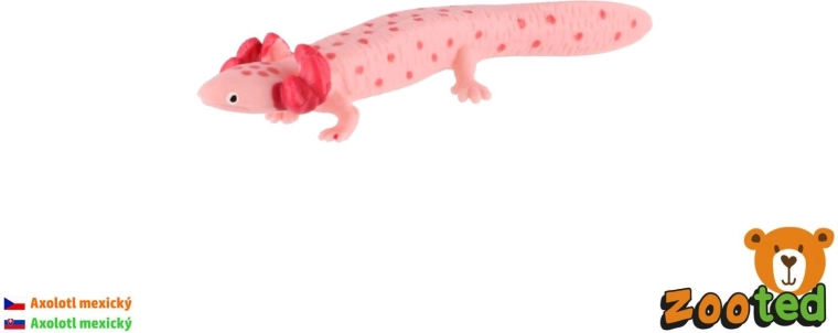 Mexican axolotl zooted plastic 8 cm in bag