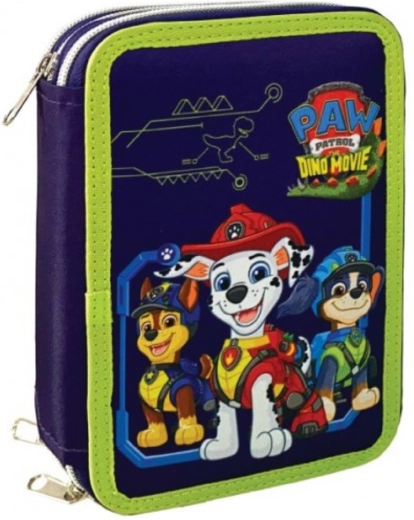 Three-tier school pencil case Paw Patrol Dino Movie – fully equipped