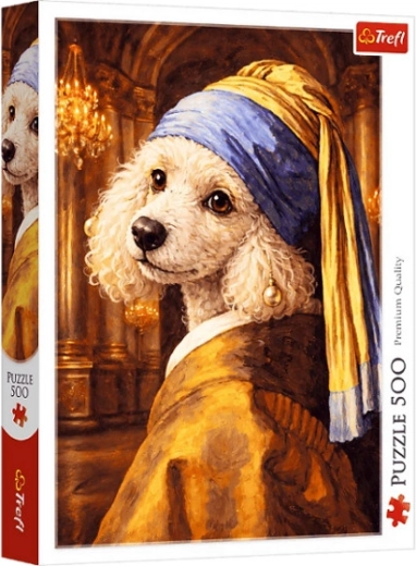 500-piece Puzzle Poodle with a Pearl