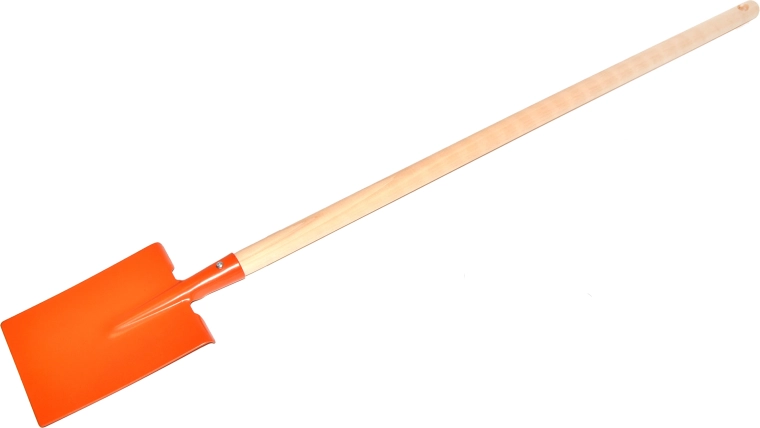 Children's metal spade with wooden handle 90 cm