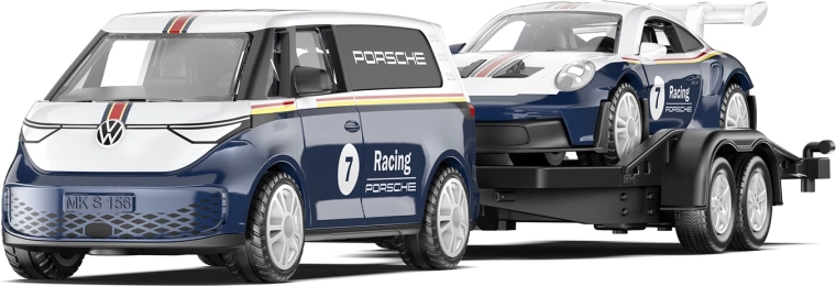 Siku Super VW ID. Buzz haagise ja Porsche 911 GT3 RS-iga