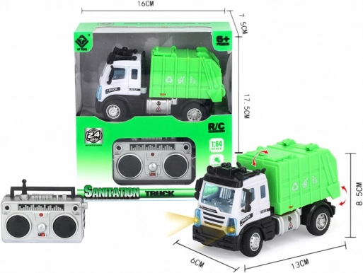R/C mini prügiauto LED-tuledega