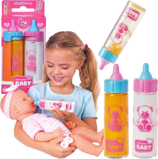 New Born Baby magic bottles for dolls - 2 pcs