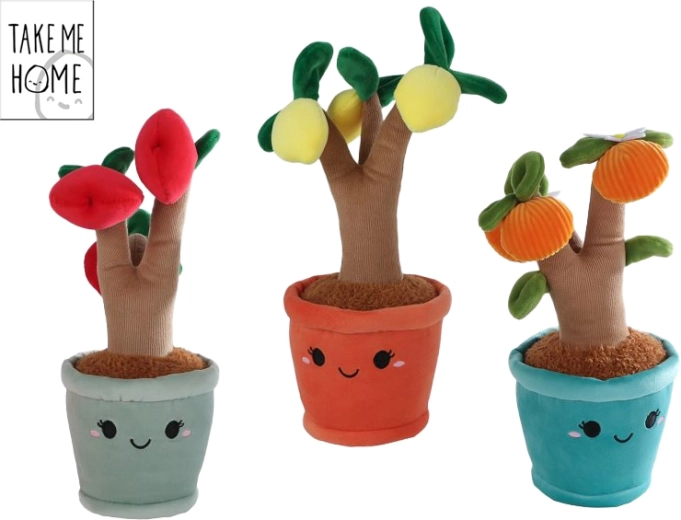 TAKE ME HOME plush fruit tree for babies (orange tree, apple tree, lemon tree) 27 cm