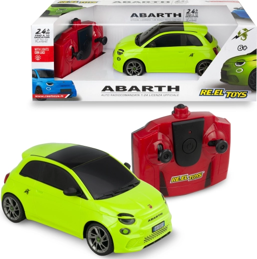 RC car Abarth 500e 1:24 remote-controlled, green - 1 piece