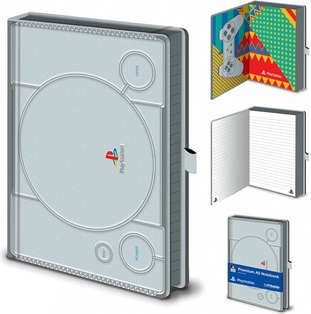 Premium jooneline märkmik A5 PLAYSTATION PS1
