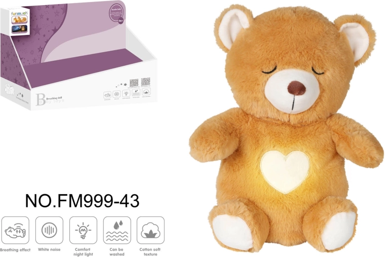 Interactive Miso Bear with Light and Sound, Brown