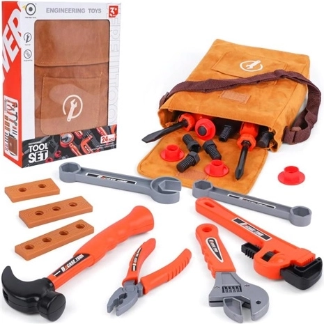 Hand Tool Set in a Bag, 24 Pieces