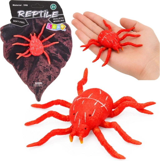 Realistlik kummist punane ämblikufiguur 12 cm