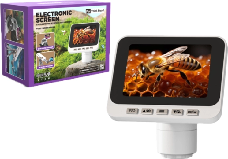 Digitaalne elektrooniline okulaar 2,8" LCD ja Wi‑Fi-ga mikroskoopide ja teleskoopide jaoks