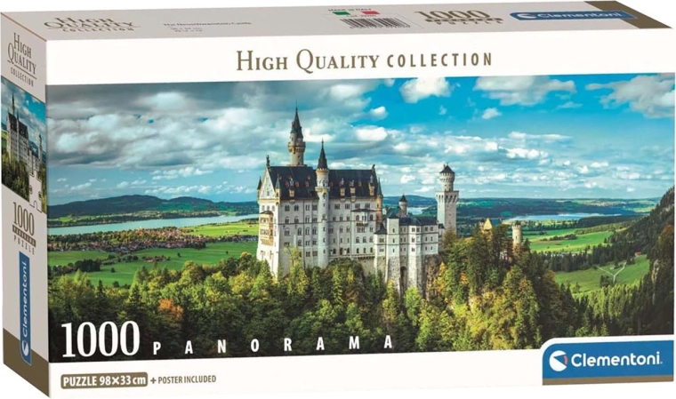 Panoraampusle CLEMENTONI – Neuschwansteini loss, 1000 tükki