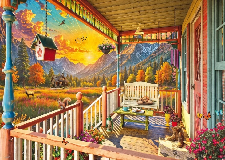Puzzle Mountain Veranda 1000 Pieces SCHMIDT