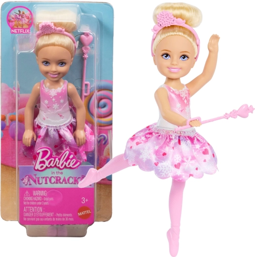 Barbie Chelsea baleriin lumefee (Pähklipureja) - 1 tk