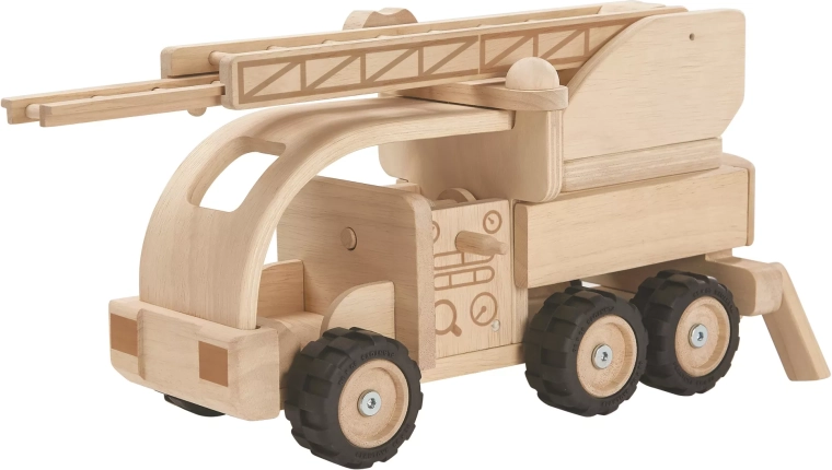 Wooden fire truck with ladder PlanToys – special edition